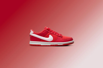 Dunk Low GS Valentines Day Fire Red Pink Foam Light Crimson White