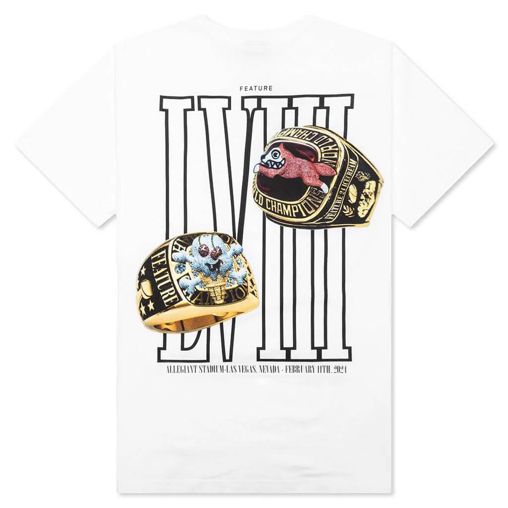 Feature x Icecream Rings Short Sleeve Tee White