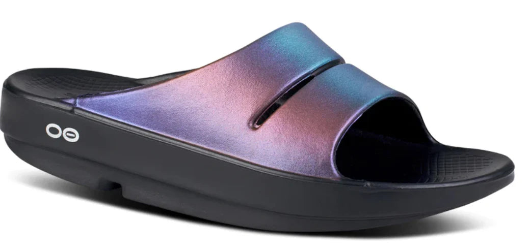 Oofos Womens OOahh Luxe Slide