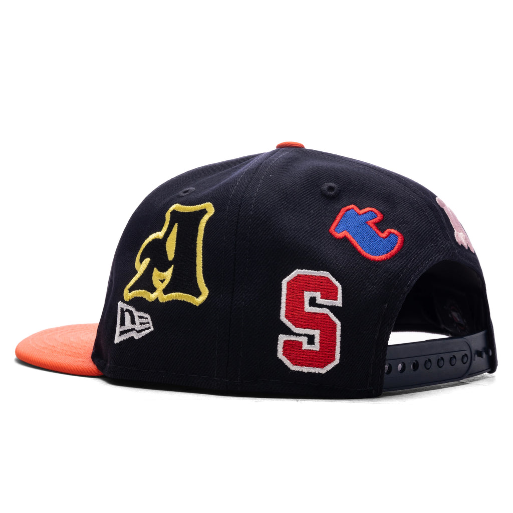 Saint Michael X New Era Mx6 H Astros Cap Navy Orange