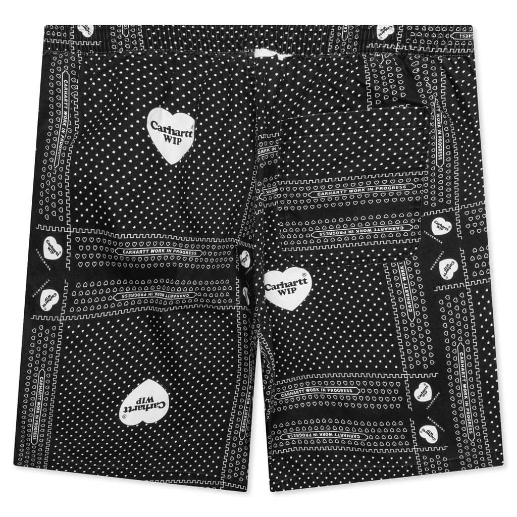 Heart Bandana Short Black