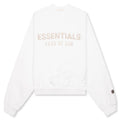 Kids Fleece Crewneck Cloud White