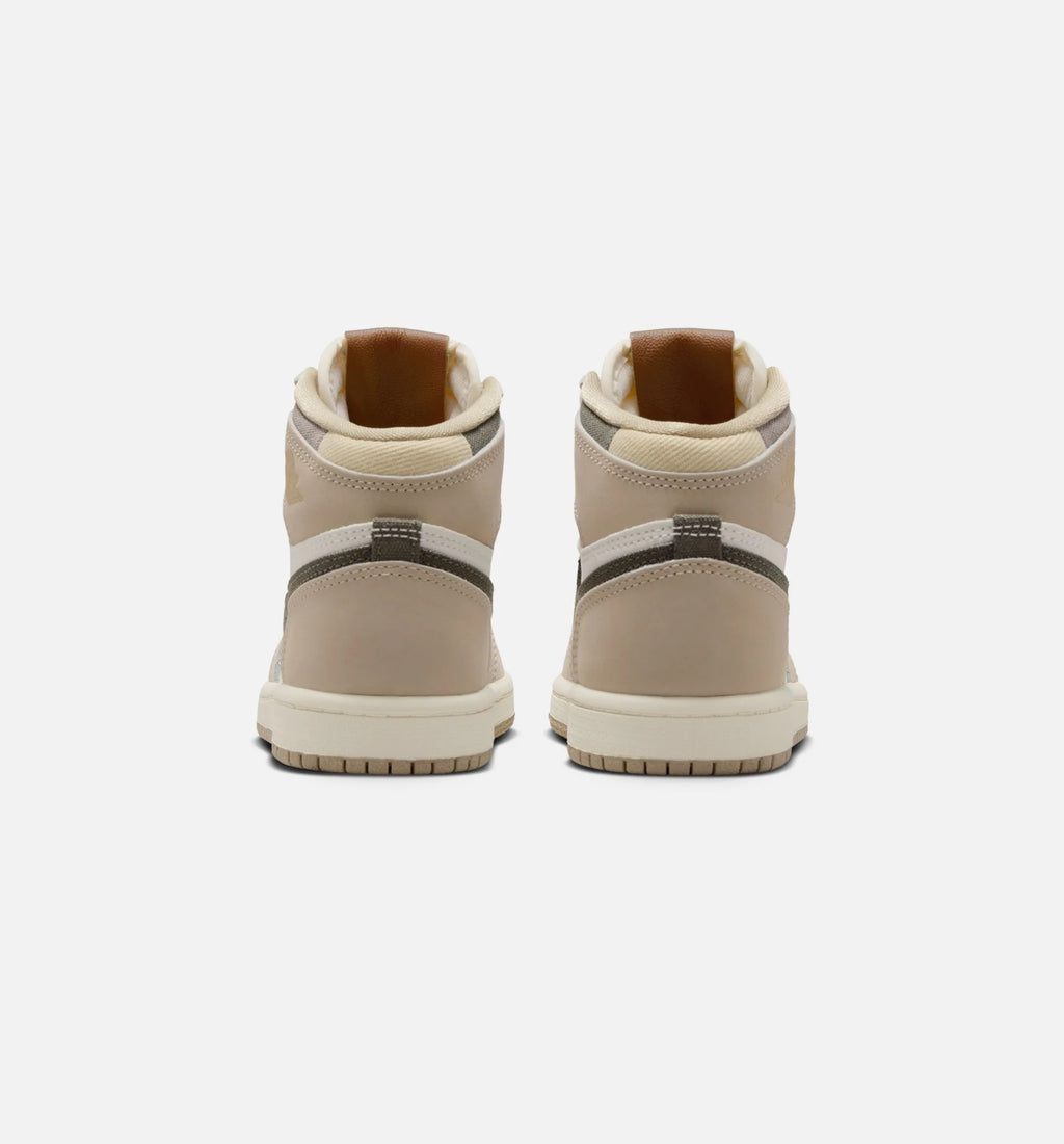Air Jordan 1 Retro High OG Khaki Preschool Lifestyle Shoe Khaki Sail Coconut Milk Cargo Khaki Free Shipping