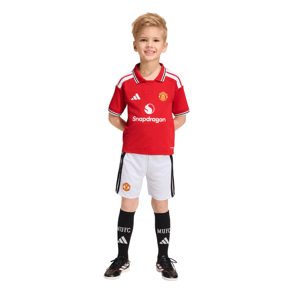 adidas Manchester United Home Soccer Mini Kids Set 26 27 Red