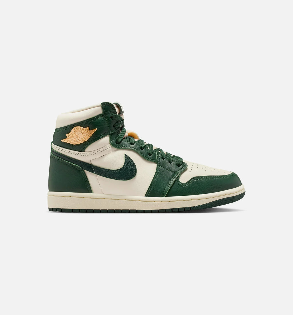 Air Jordan 1 Retro High OG Pro Green Womens Lifestyle Shoe Pale Ivory Pro Green Fir Coconut Milk Free Shipping