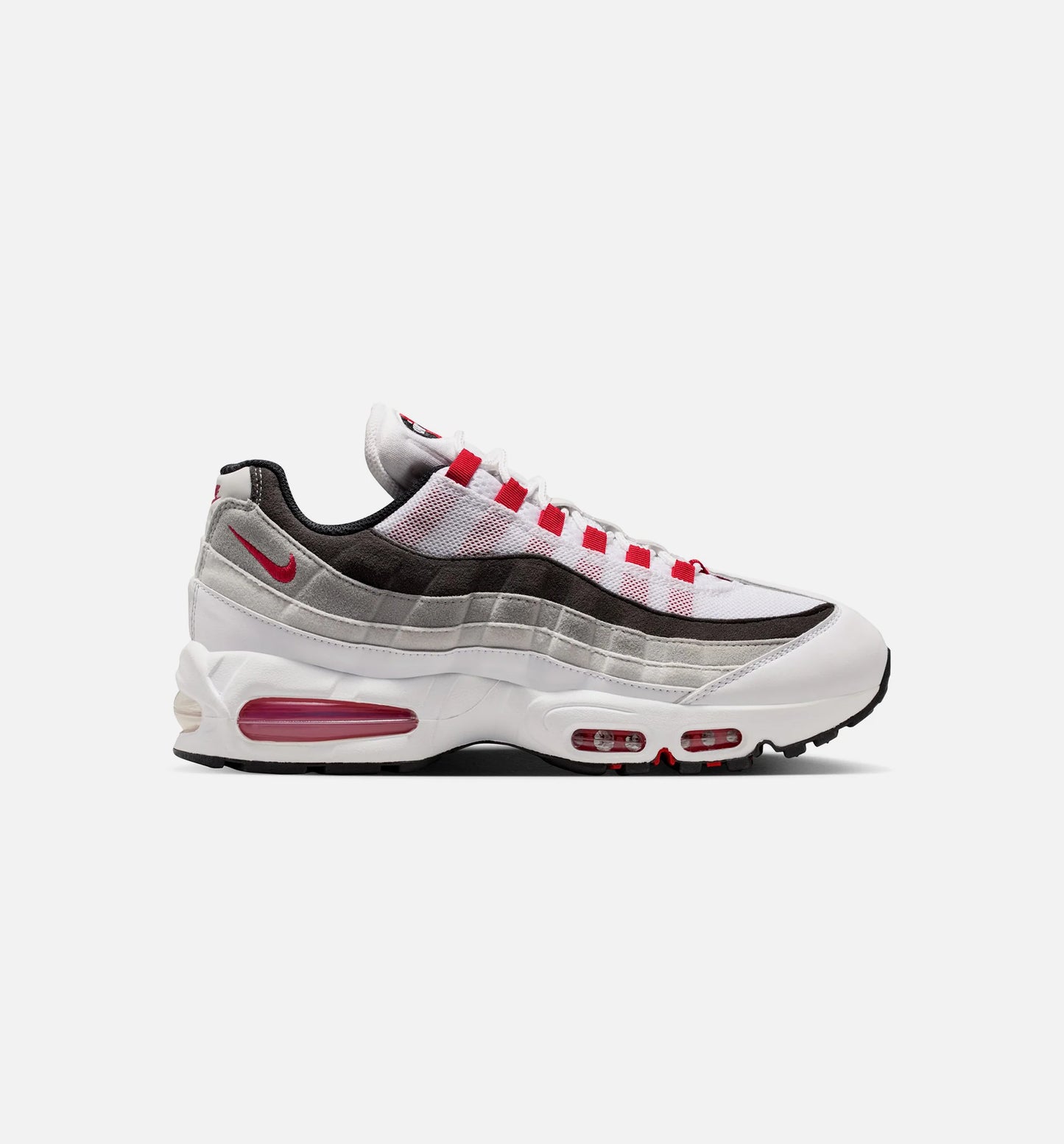 Air Max 95 Big Bubble Comet Red Mens Lifestyle Shoe White Comet Red Nuetral Grey Medium Grey Black