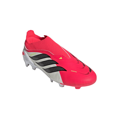 adidas Predator League Laceless FG Firm Ground Youth Soccer Cleats Red Black White