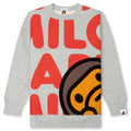 Kids Big Baby Milo Crewneck Sweatshirt Gray