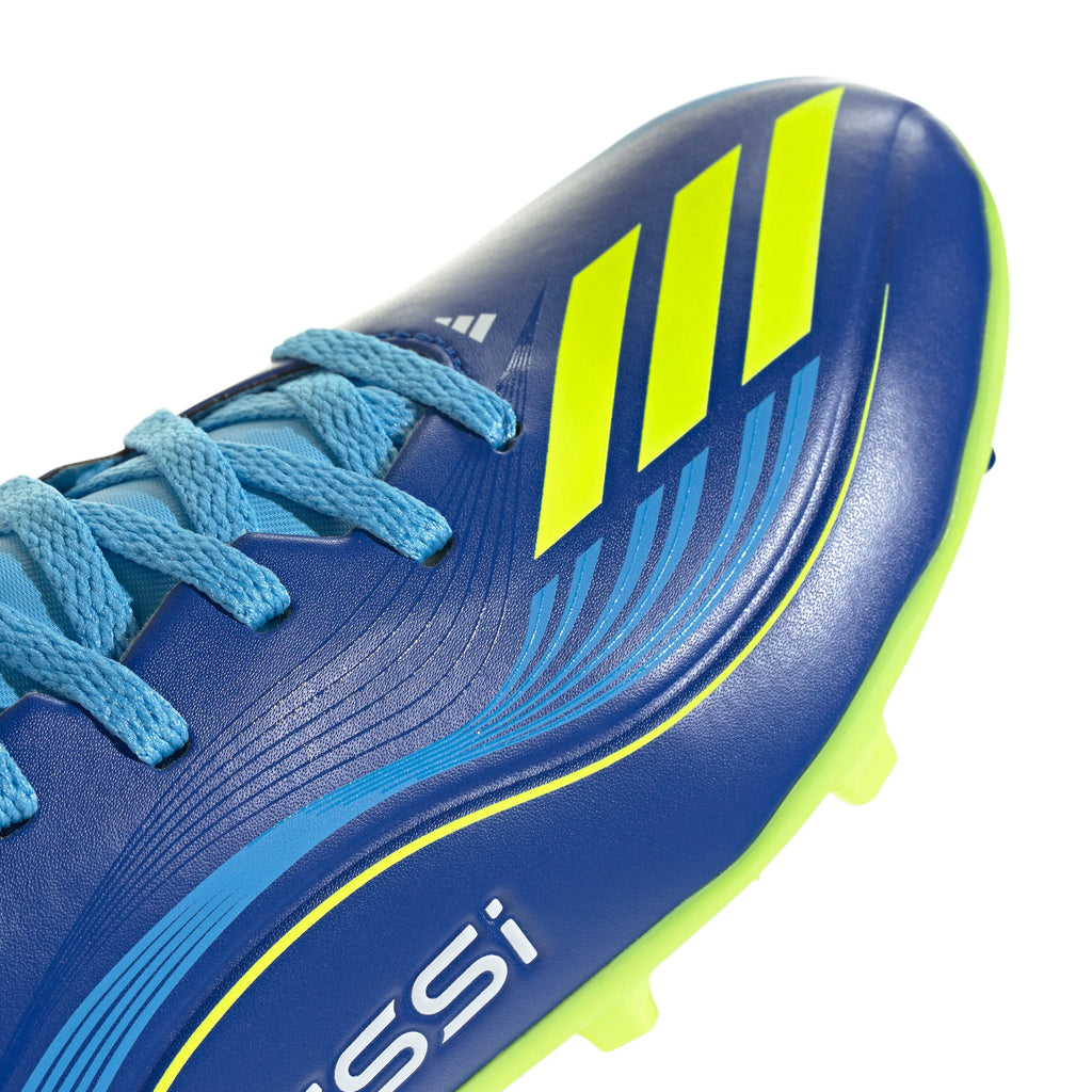 adidas F50 Messi League FG MG Youth Soccer Cleats Royal Blue Yellow Blue