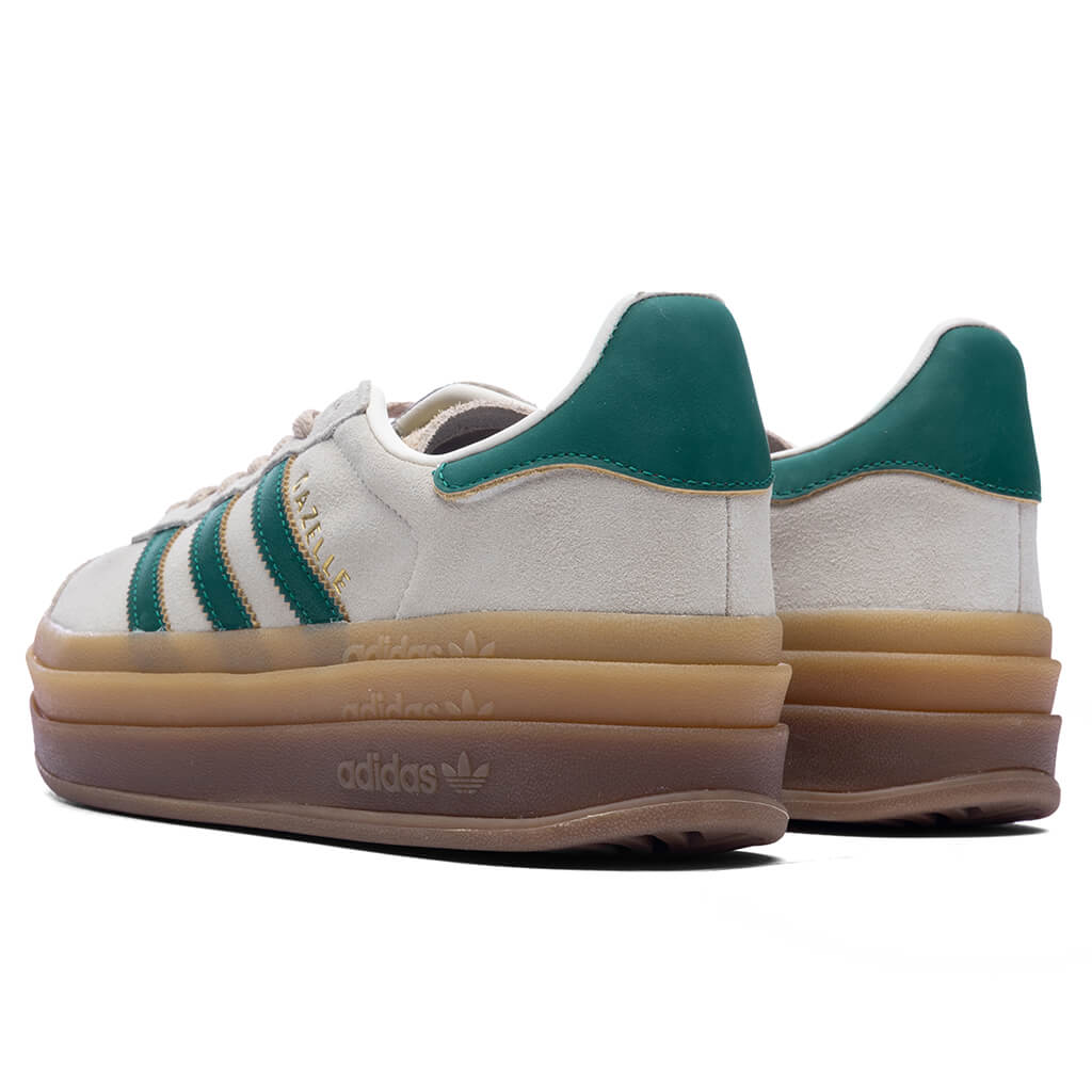 Womens Gazelle Bold Cream White Collegiate Green Magic Beige
