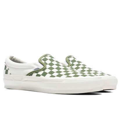 Premium Slip On 98 Checkerboard Pesto