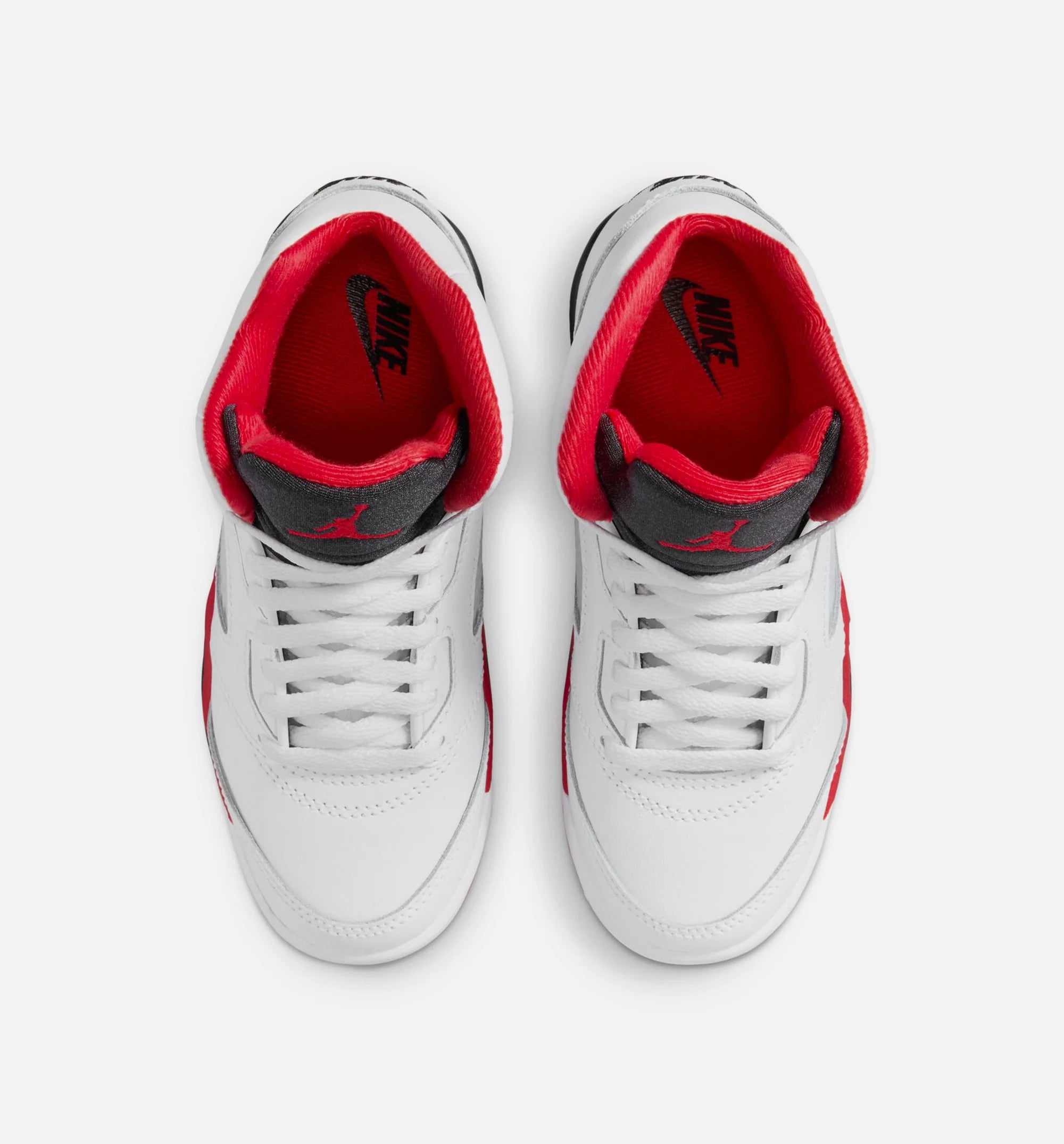 Air Jordan 5 Retro Fire Red Preschool Lifestyle Shoe White Fire Red Black