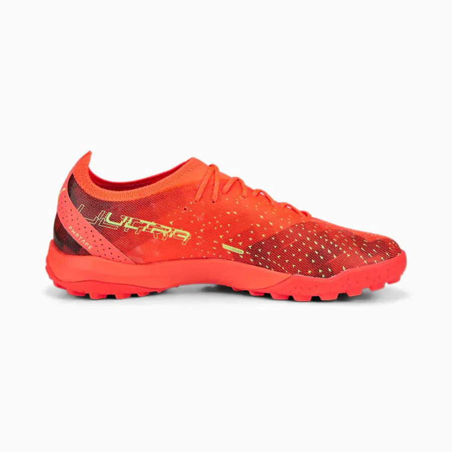 PUMA Ultra Ultimate Cage Turf Soccer Cleats Fiery Coral Black Salmon