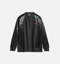 Alexander Wang Crew Neck Long Sleeve Mens Pullover Black Red