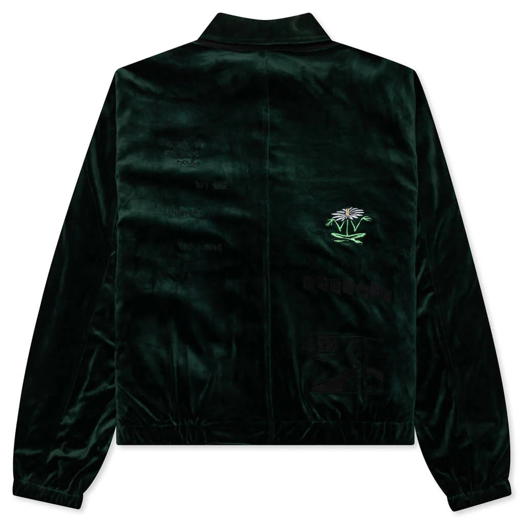 Velour Reversible Jacket Green