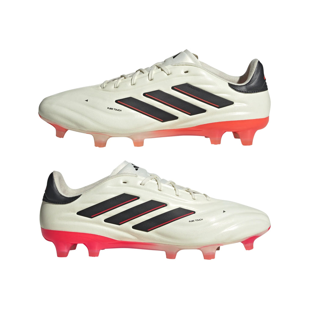 adidas Copa Pure 2 Elite FG Firm Ground Soccer Cleats Ivory Black Solar Red