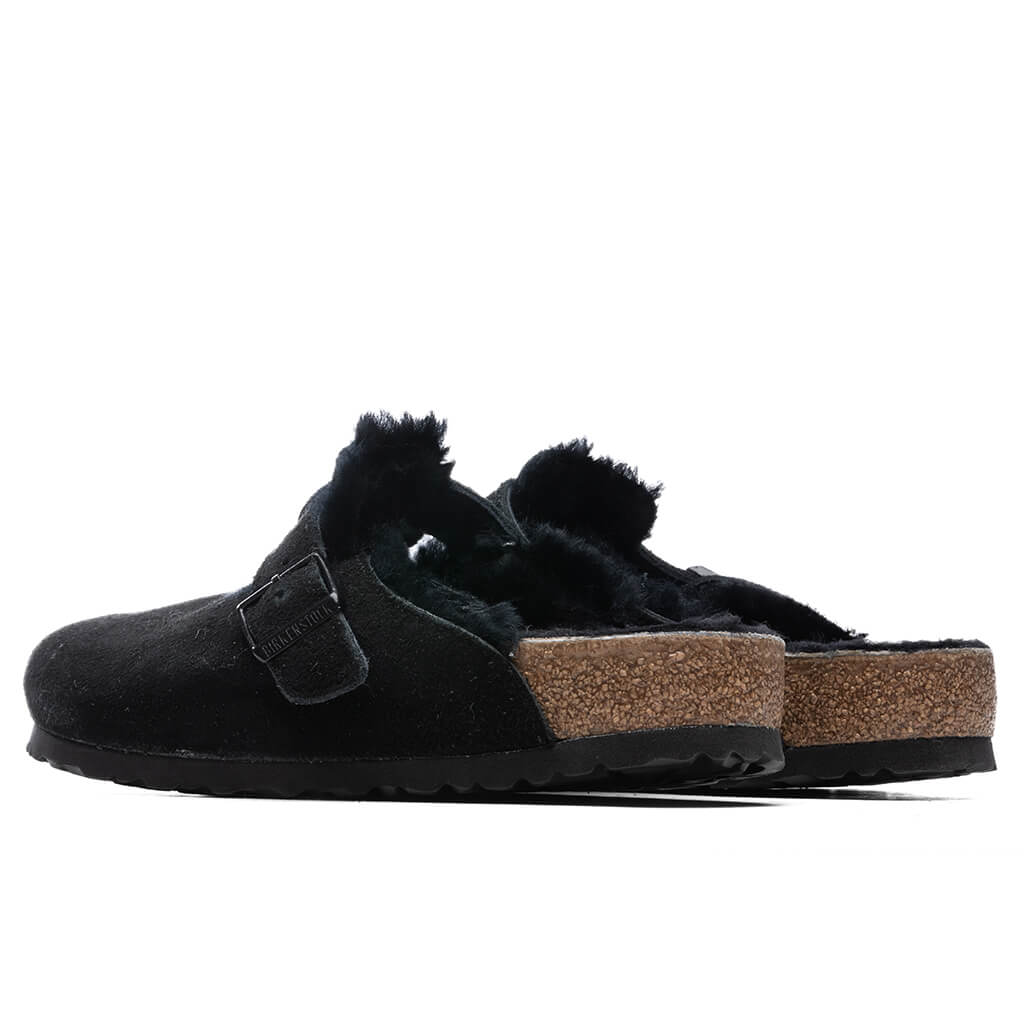 Wide Boston Shearling Black