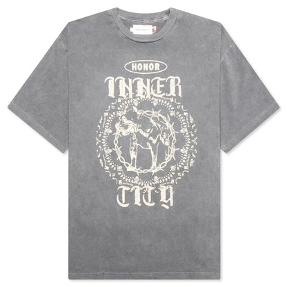 Barbed Wire Pitbull S S Tee Dark Grey
