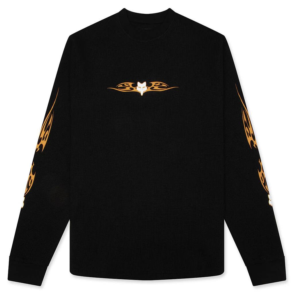 Fox LAB Tribal L S Top Black
