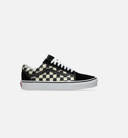 Old Skool Blur Check Mens Shoe Black Classic White