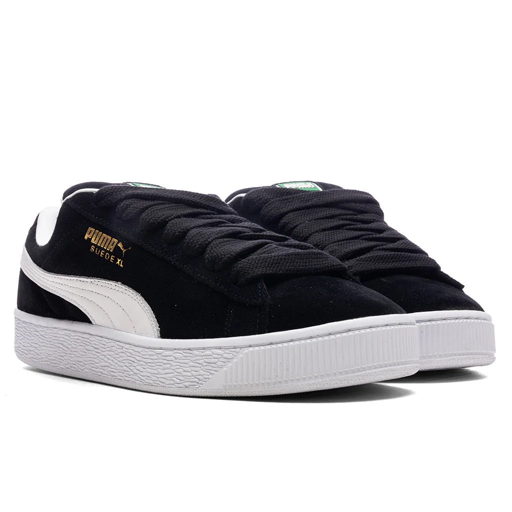 Suede XL Black White