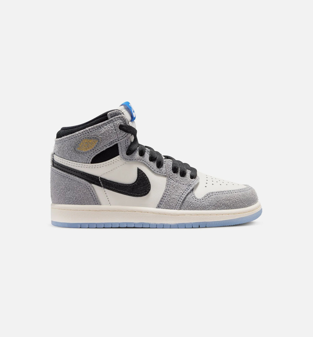 Air Jordan 1 Retro High OG Cool Grey Preschool Lifestyle Shoe Cool Grey Black Sail Game Royal