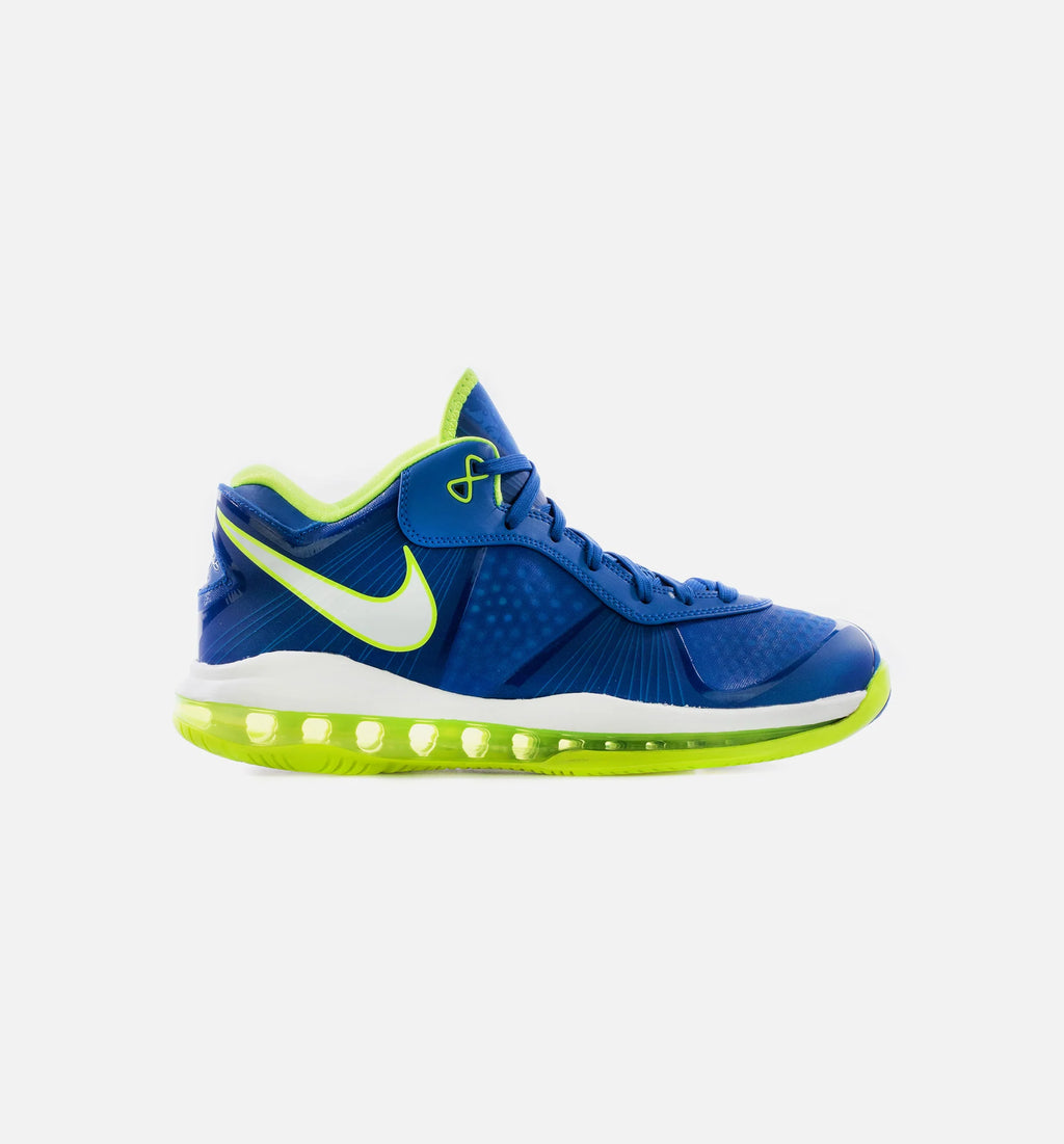 Lebron VIII V2 Low Sprite Mens Lifestyle Shoe Blue White Volt