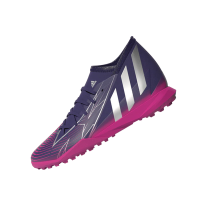 adidas Kids Predator Edge 3 TF J Turf Football Boots Copper Silver