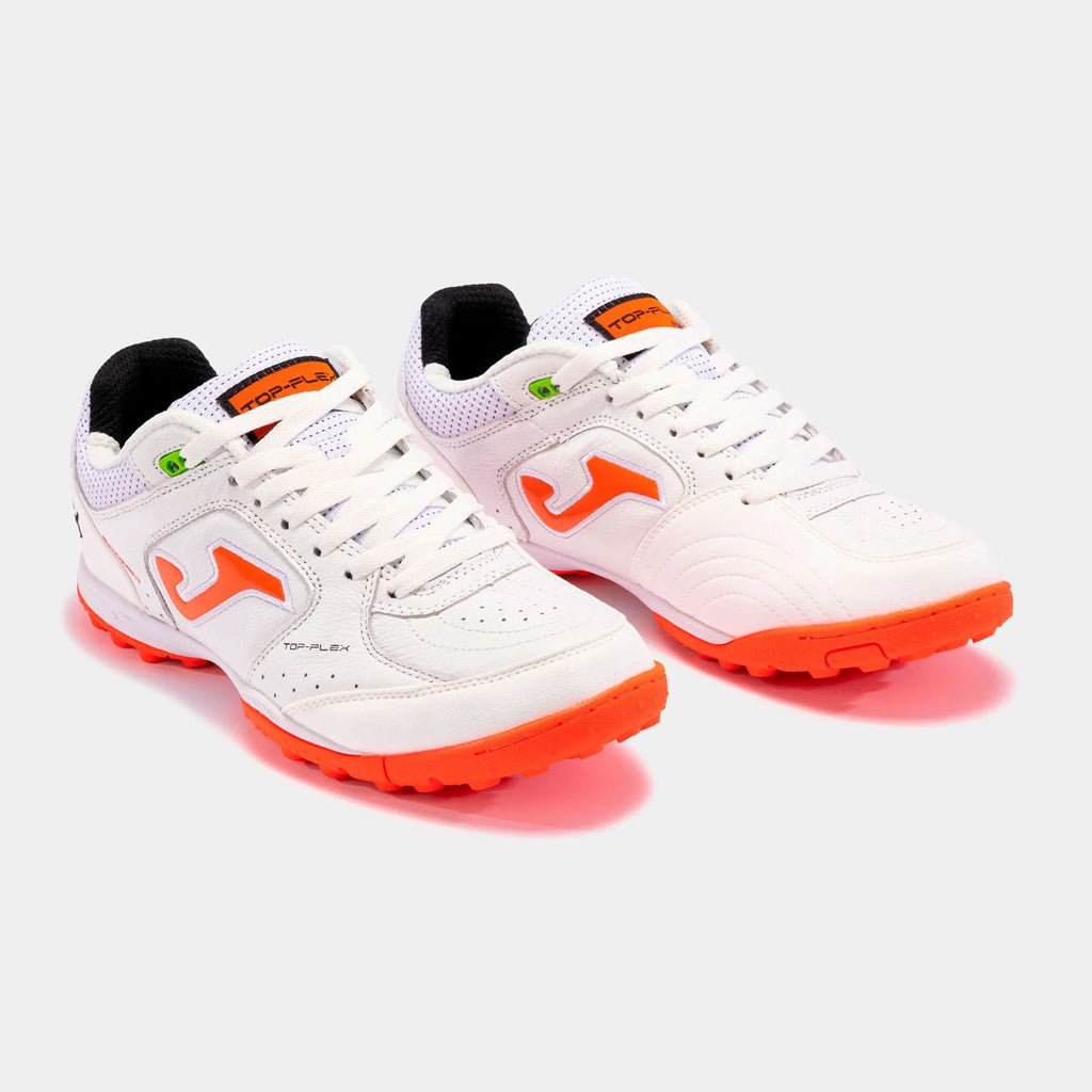 Joma Top Flex 2302 TF Turf Mens Soccer Cleats White Orange
