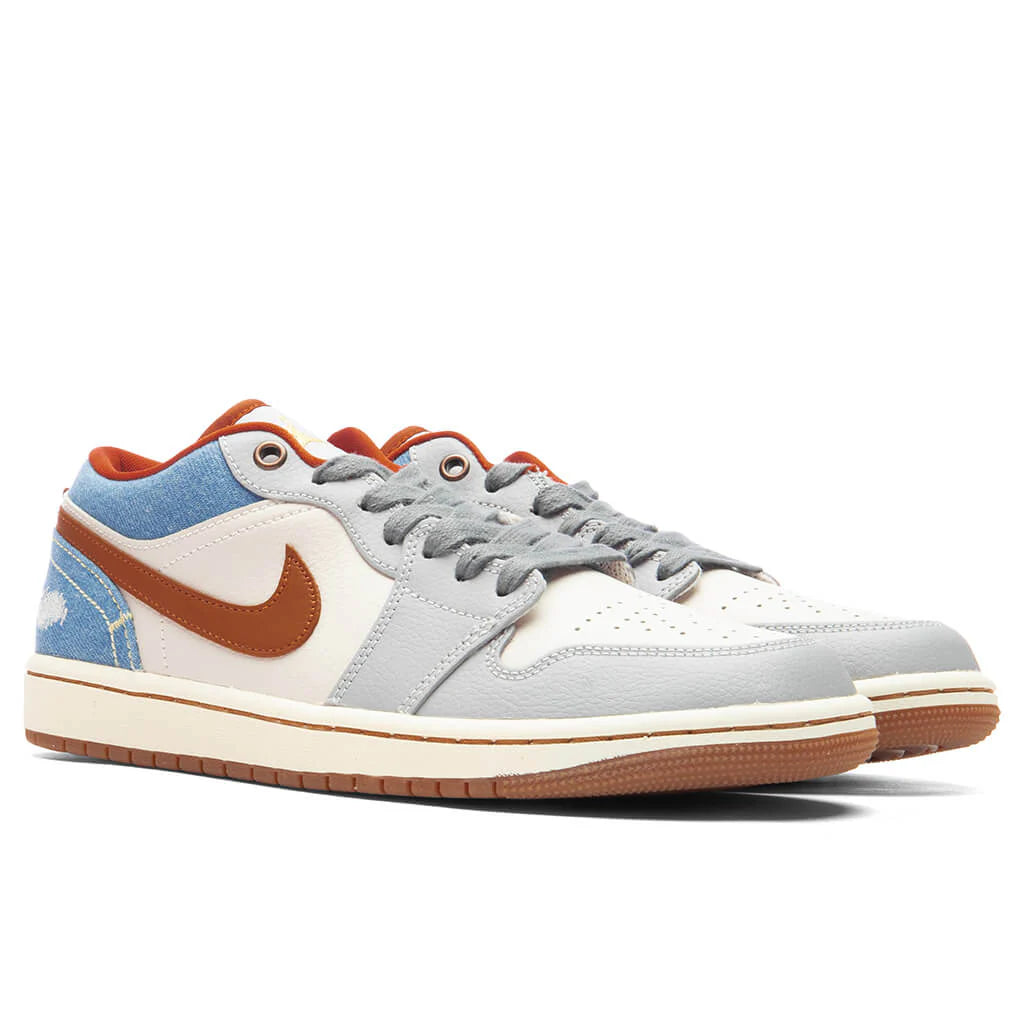 Womens Air Jordan 1 Low Phantom Multi Color Coconut Milk