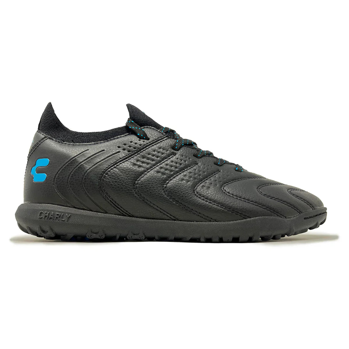 Charly Encore RL Turf Soccer Cleats Black Cyan