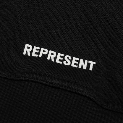 Initial Star Hoodie Jet Black