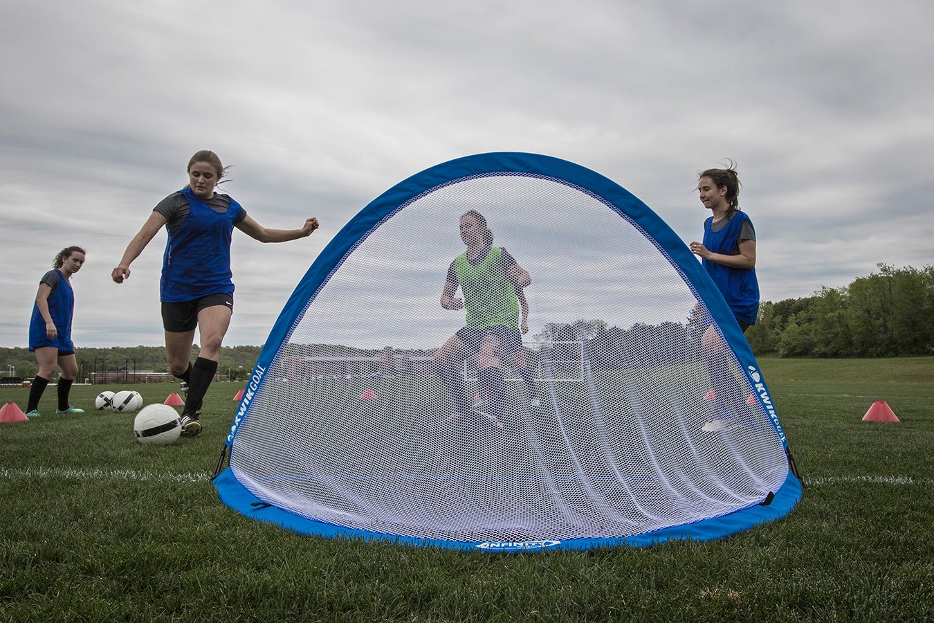 Kwik Goal Infinity Weighted Pop Up Goal EACH Blue