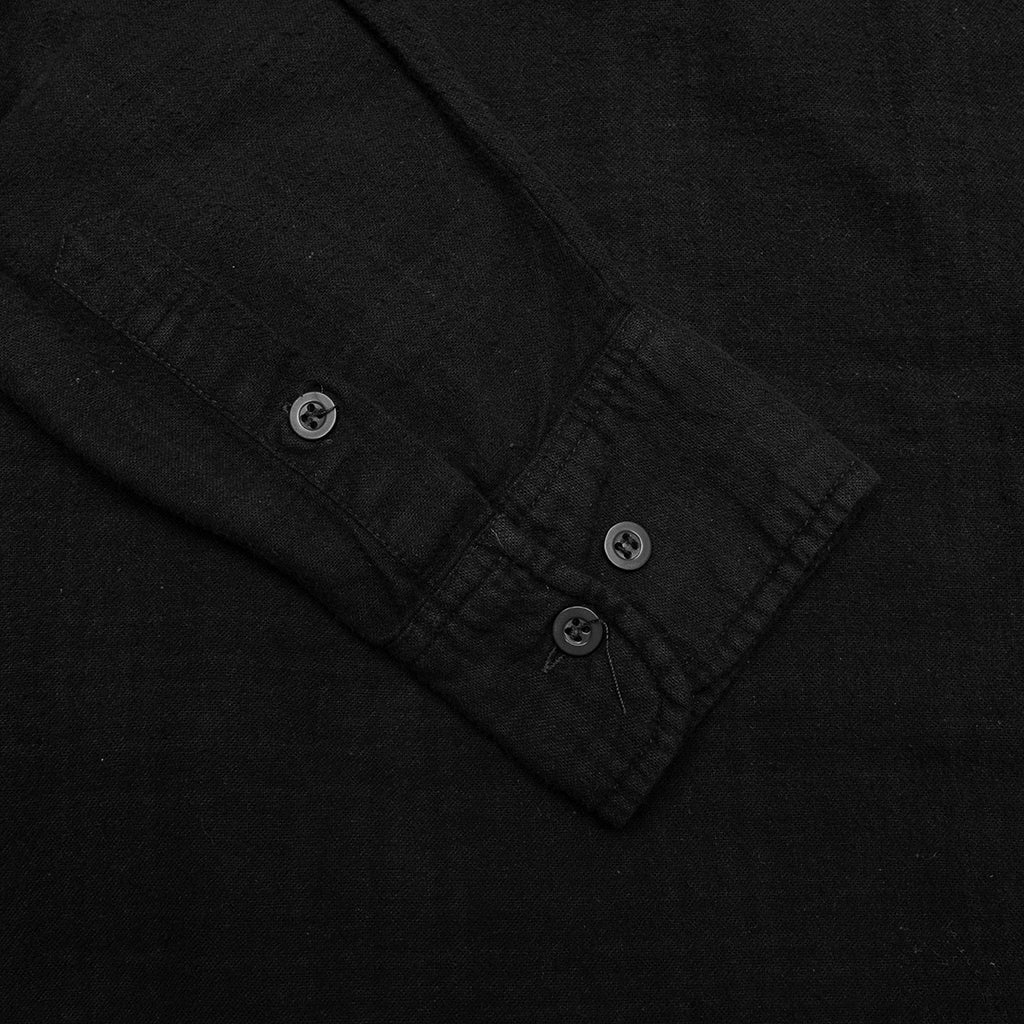 Over Dyed Ribbon Shirt Black