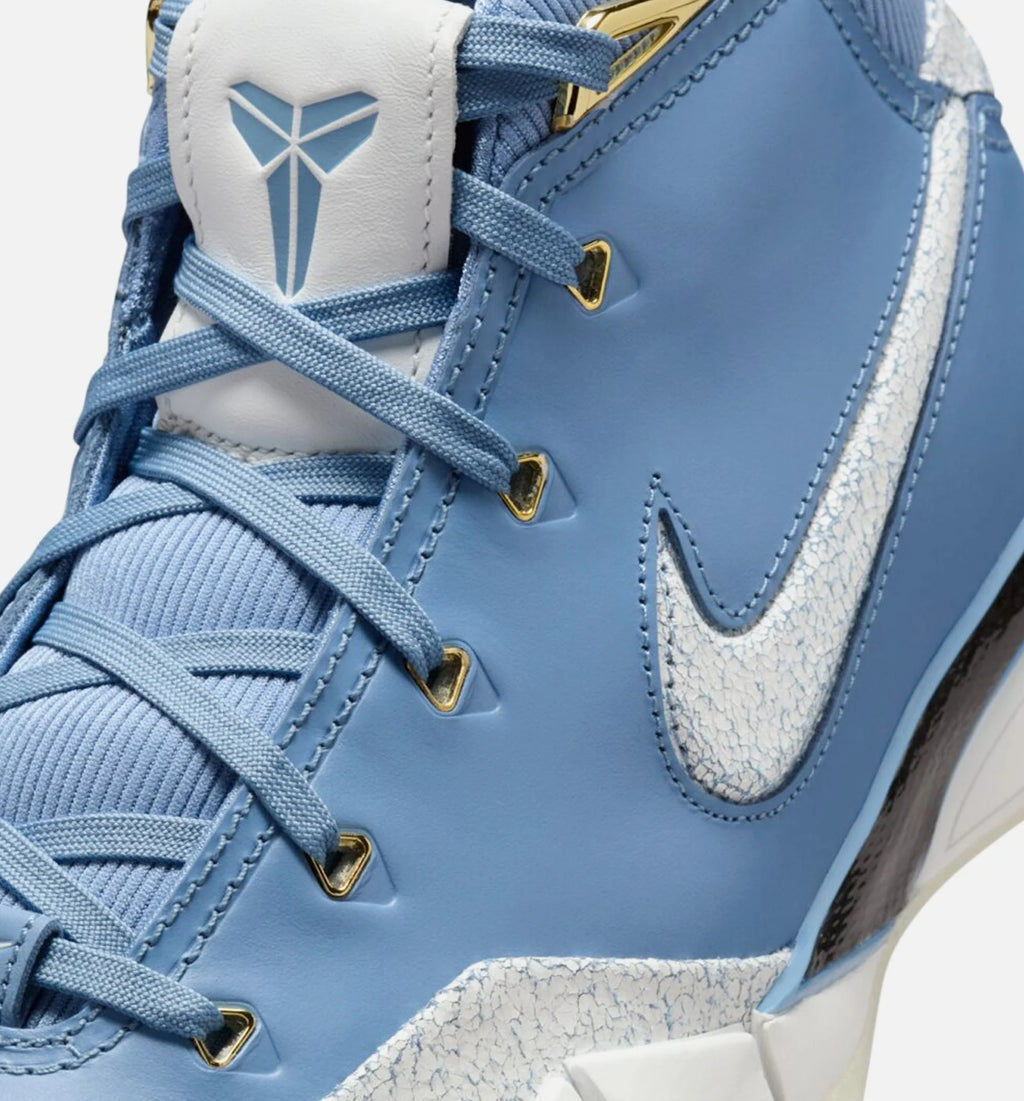 Kobe 1 Protro Work Blue And Metallic Gold Mens Lifestyle Shoe Work Blue Metallic Gold Summit White Limit One Per Customer
