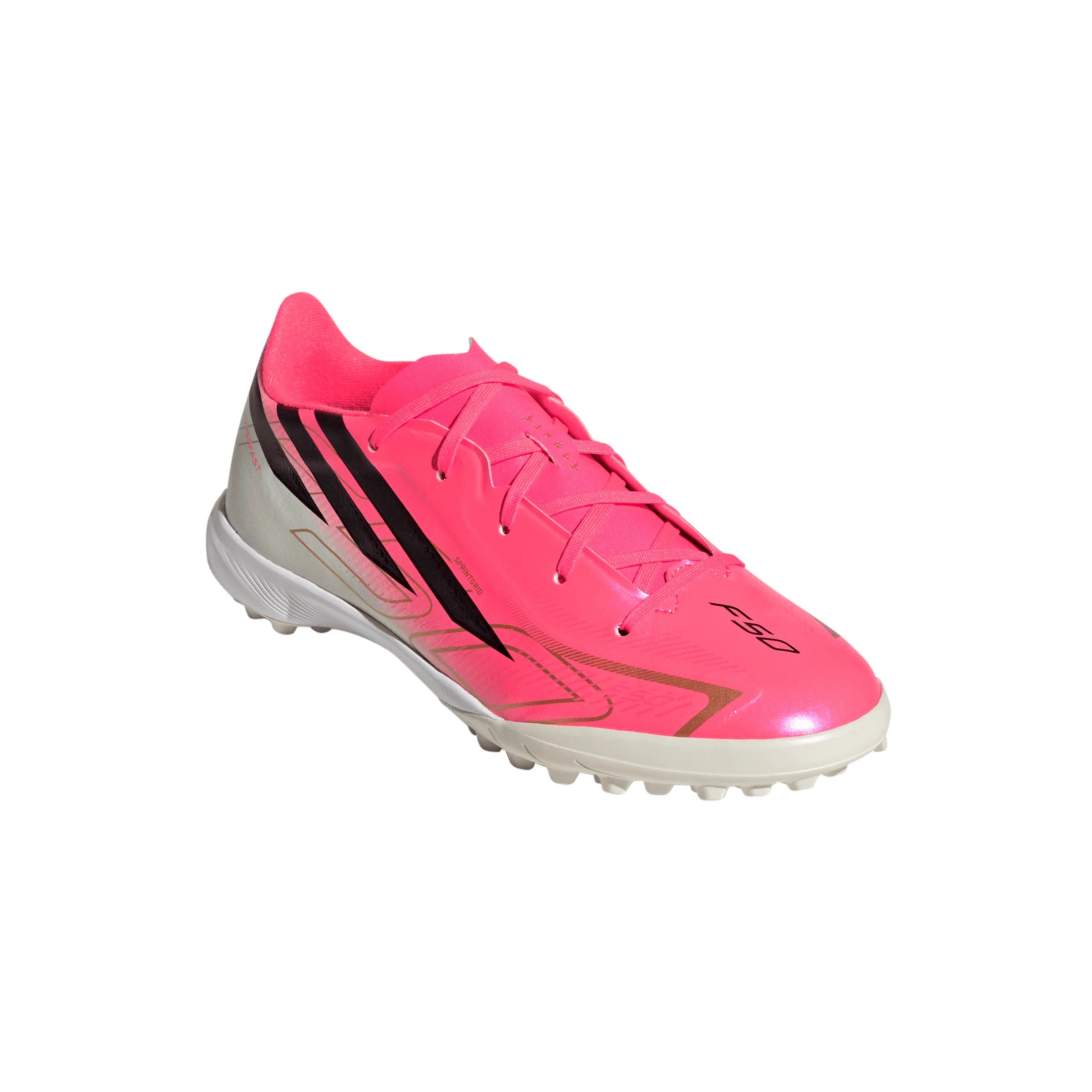 adidas F50 Hyperfast League Turf Youth Soccer Cleats Turquesa Black Gold