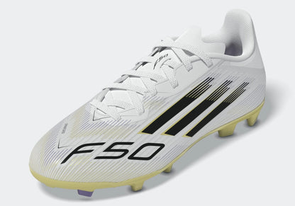 adidas F50 League Firm Multi Ground Boots Kids White Black