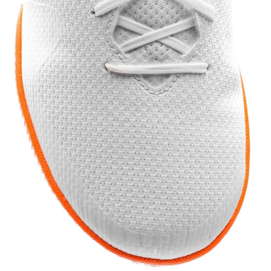 Nike Mercurial VaporX 12 Academy IC Indoor Soccer Shoes White Cool Grey Orange