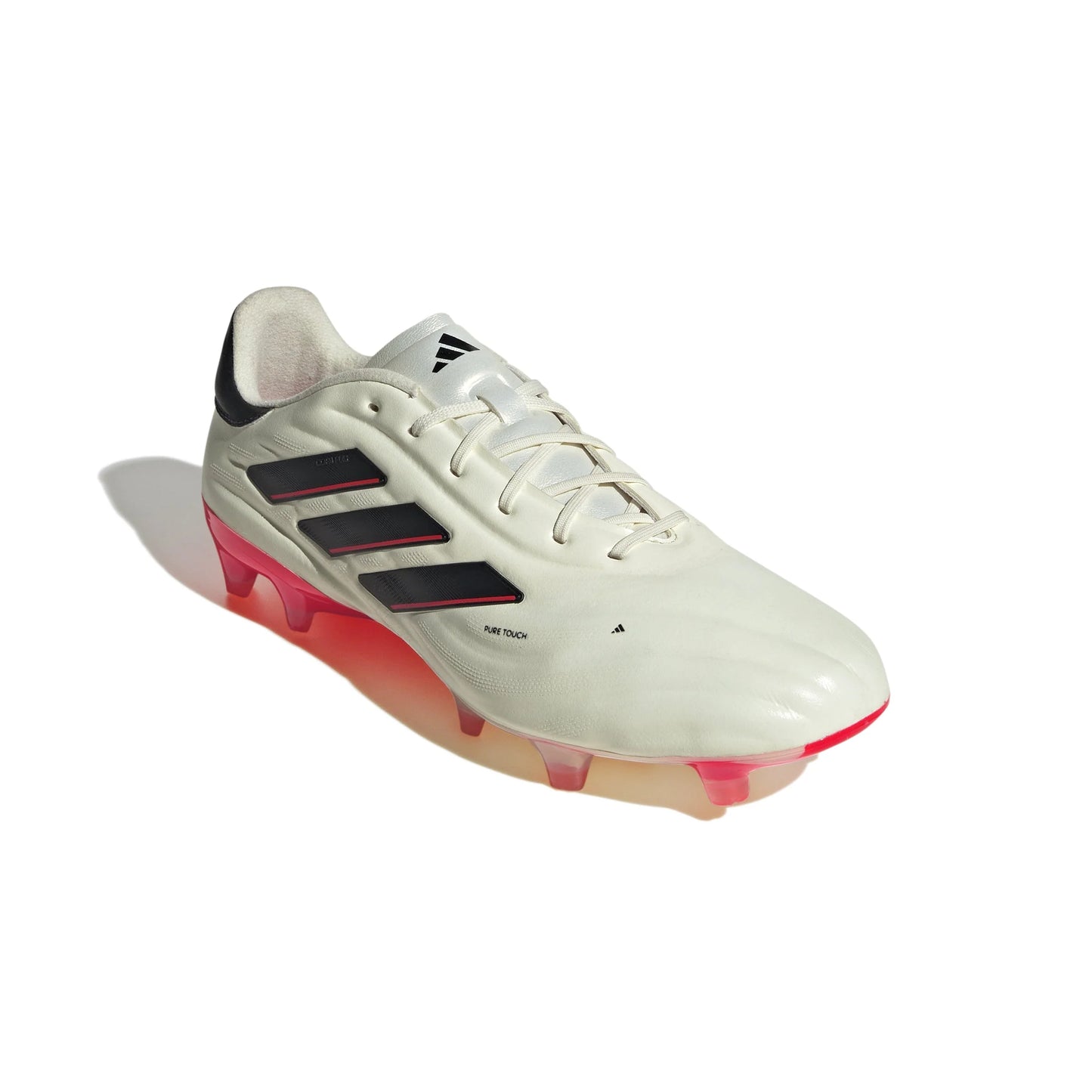 adidas Copa Pure 2 Elite FG Firm Ground Soccer Cleats Ivory Black Solar Red