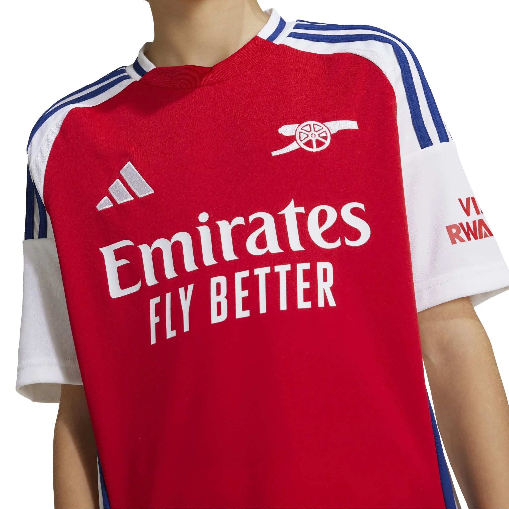adidas Youth Arsenal Home Jersey 24 25 Scarlet White