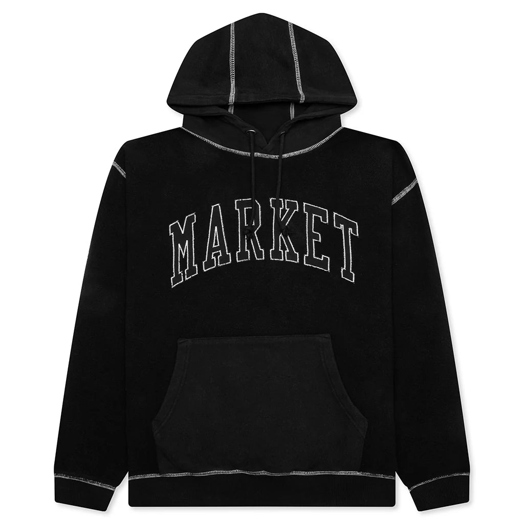 Reverse Arc Hoodie Washed Black