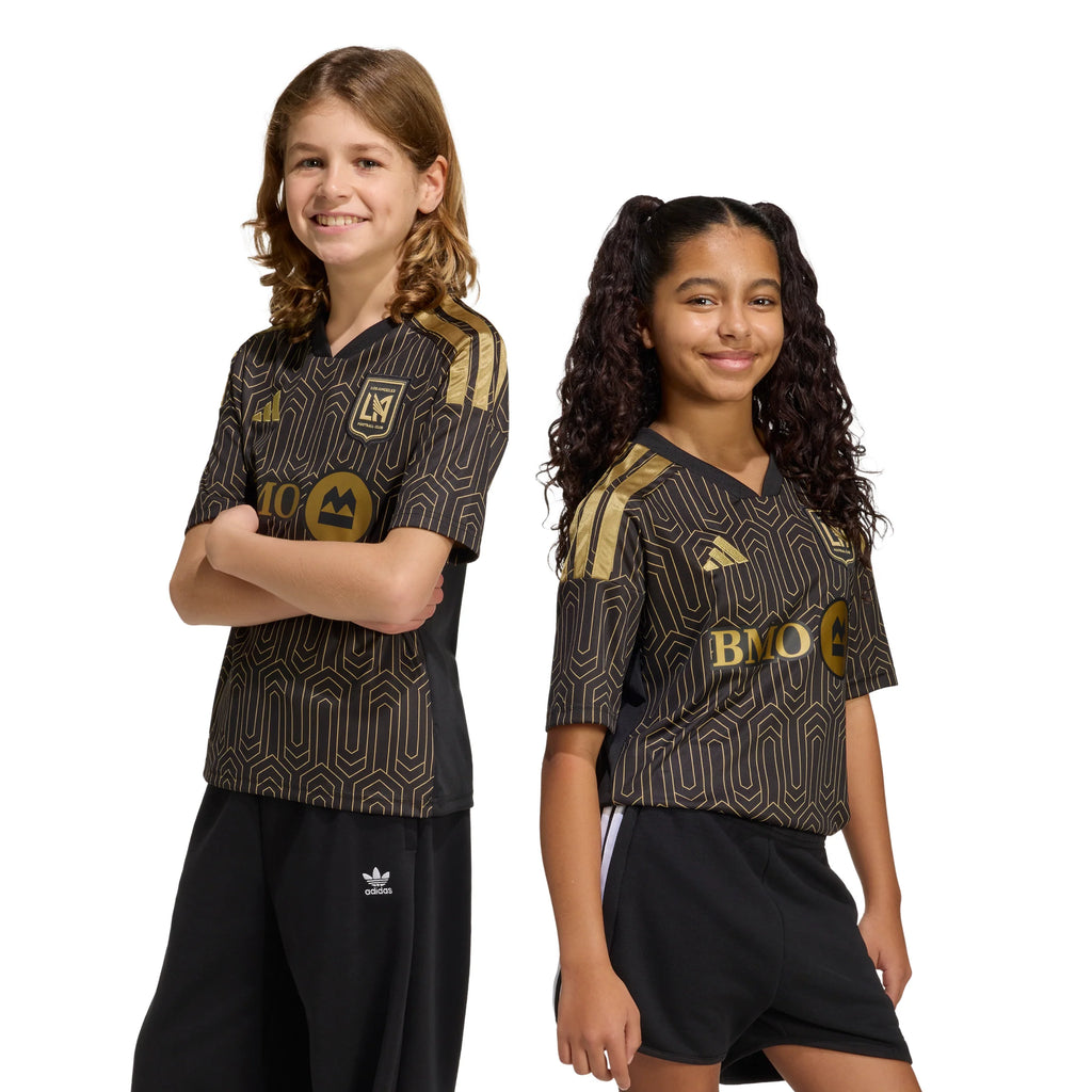 adidas Los Angeles FC Home Youth Soccer Jersey 26 27 Black