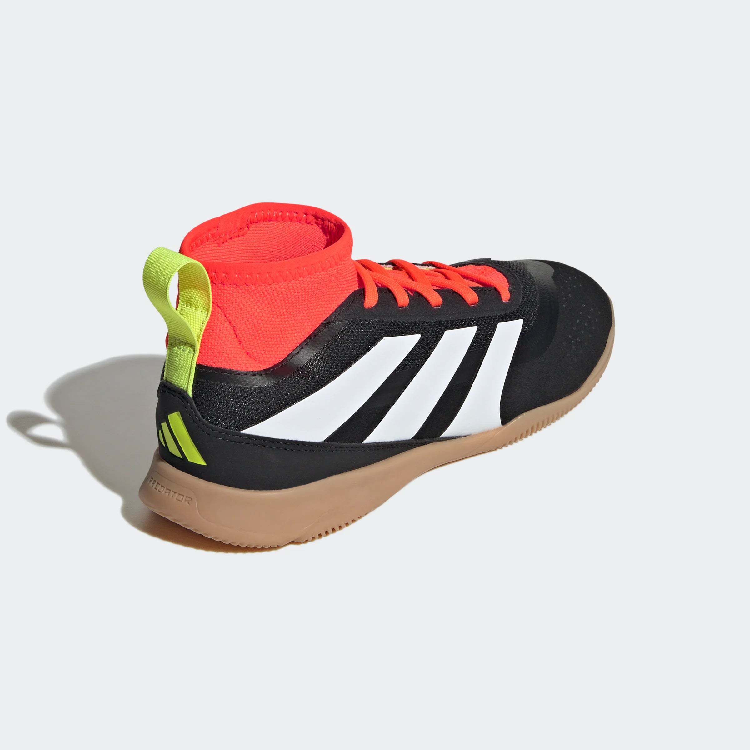 adidas Predator League IN Junior Indoor Soccer Shoes Core Black White Solar Red