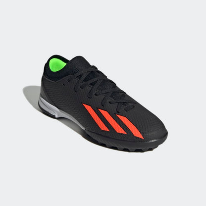 adidas Kids X Speed Portal 3 TF J Turf Football Boots Black Red