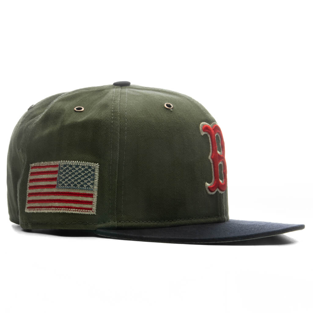 American Herringbone 59FIFTY Pre Curved Boston Red Sox