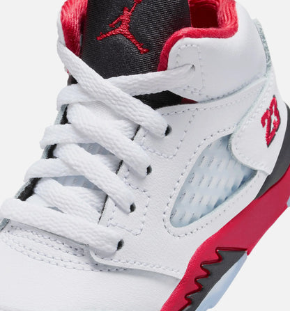 Air Jordan 5 Retro Fire Red Infant Toddler Lifestyle Shoe Fire Red White