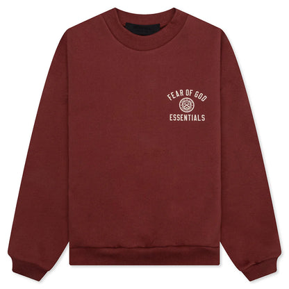 Kids Fleece Crewneck Crimson