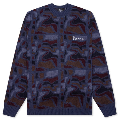 Repeat Ftp Booster Knitted Pullover Blue