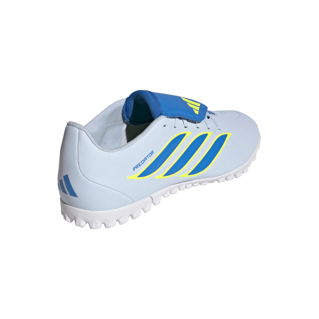adidas Predator Club Fold Over Tongue TF Turf Mens Soccer Cleats Sky Blue Yellow