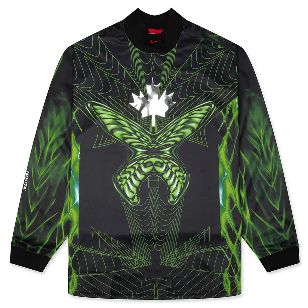 Nike x Canada x NOCTA Dri Fit COF L S Jersey Black Sport Red